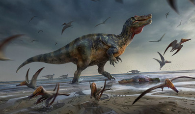 Large meat-eating dinosaur